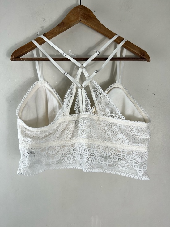 Aerie Joy Lace Padded Longline Bralette Size XXL White Strappy NWOT - Picture 3 of 8
